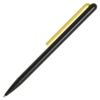 Шариковая ручка GrafeeX в чехле, черная с желтым (Изображение 1)
