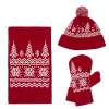 Шарф Elnik, красный с молочно-белым (Изображение 3)