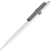 Ручка шариковая Prodir DS5 TSM Metal Clip, белая с серым (Изображение 1)