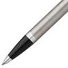 Ручка шариковая Parker IM Essential Stainless Steel CT, серебристая с черным (Изображение 3)