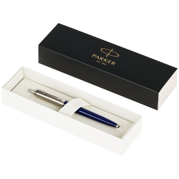 Ручка шариковая Parker Jotter Originals Navy Blue Chrome CT, темно-синяя (Изображение 4)