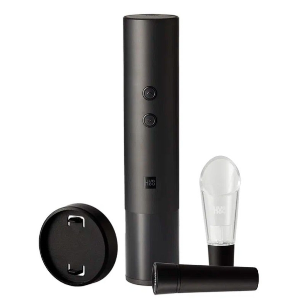 Винный набор HuoHou Electric Wine Bottle Opener 4 in 1, черный (Изображение 1)