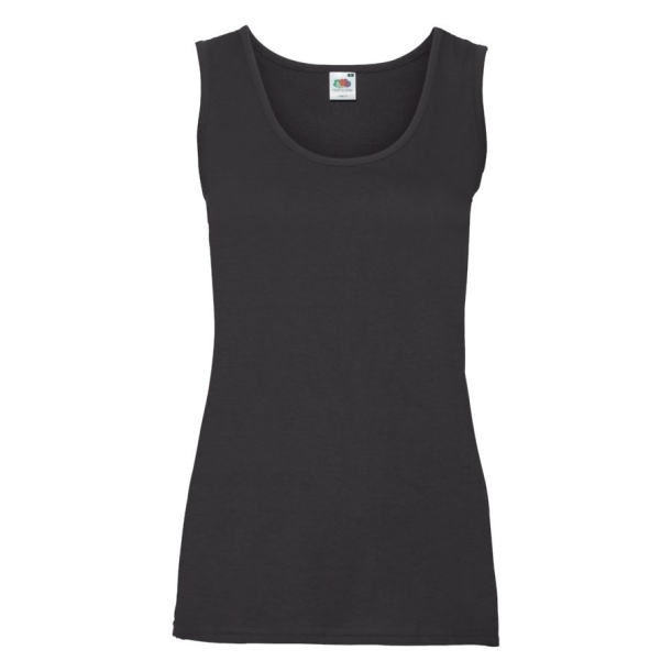 Майка женская "Lady-Fit Valueweight Vest", черный_S, 100% х/б, 165 г/м2 (Изображение 1)
