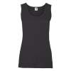 Майка женская "Lady-Fit Valueweight Vest", черный_M, 100% х/б, 165 г/м2 (Изображение 1)