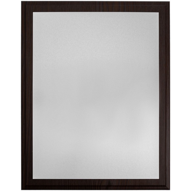 Плакетка Plaque XL, венге с серебристой пластиной (Изображение 1)