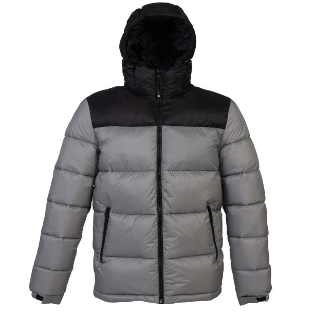 Куртка мужская "SIBERIA", серый, чёрный, XL, 100% нейлон 40г/м2, наполнитель: 100% полиэстер, 530 г/ (Изображение 1)