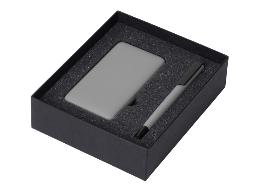 Подарочный набор COLOR IT c ручкой и повербанком (серый) 5000 mAh (Изображение 2)