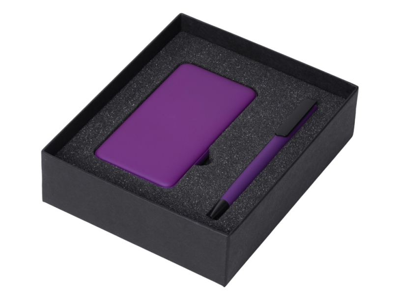 Подарочный набор COLOR IT c ручкой и повербанком (фиолетовый) 5000 mAh (Изображение 2)