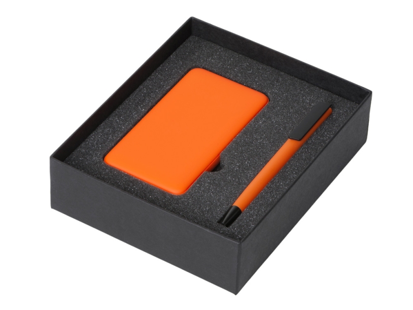 Подарочный набор COLOR IT c ручкой и повербанком (оранжевый) 5000 mAh (Изображение 2)