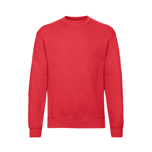 Толстовка мужская с начесом "Classic Set-In Sweat", красный_S, 80% х/б, 20% п/э, 280 г/м2 (Изображение 1)
