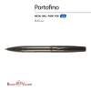 РУЧКА "PORTOFINO" ШАРИКОВАЯ  АВТОМАТИЧЕСКАЯ, МЕТАЛЛИЧЕСКИЙ КОРПУС ЧЕРНЫЙ ВОРОНЕНАЯ СТАЛЬ1.0 ММ, СИНЯ (Изображение 5)
