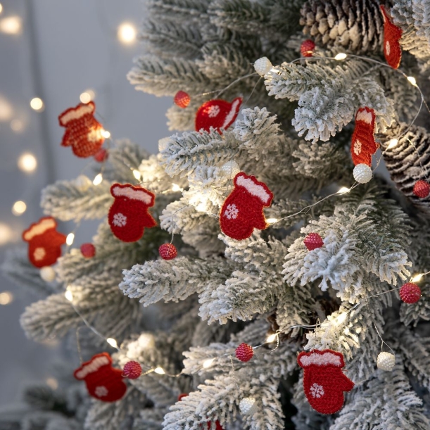 Гирлянда Merry Mittens, красная (Изображение 2)