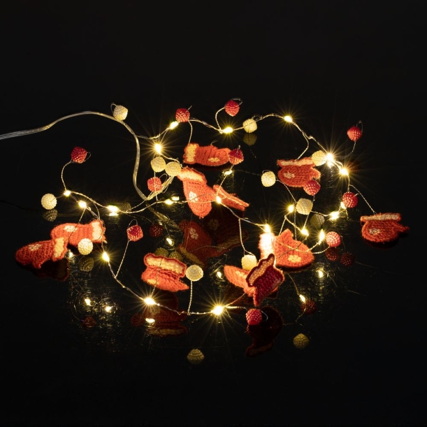 Гирлянда Merry Mittens, красная (Изображение 3)
