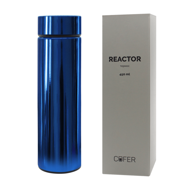 Термос Reactor гальванический c датчиком температуры  (синий) (Изображение 3)