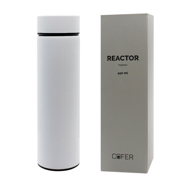 Термос Reactor софт-тач с датчиком температуры (белый) (Изображение 3)