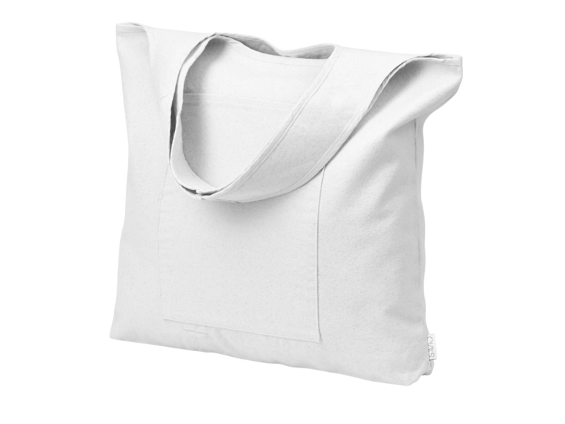 Сумка-шоппер Vest из хлопка 340 г/м2, белый (Изображение 1)