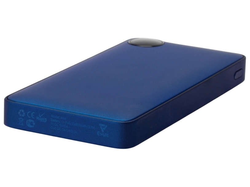 Внешний аккумулятор с дисплеем Mild, 10 000 mAh, синий (Изображение 7)