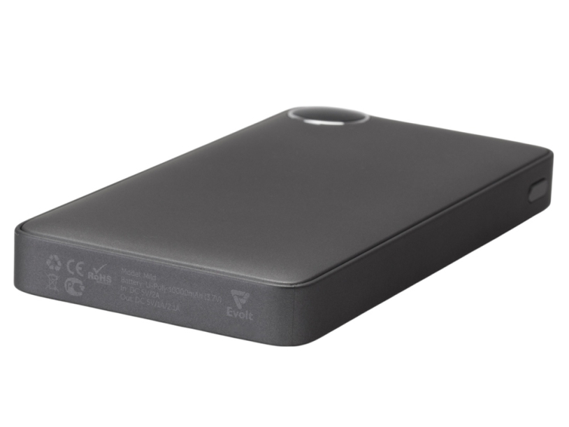 Внешний аккумулятор Mild, металлик soft-touch, 10 000 mAh (серый)  (Изображение 7)