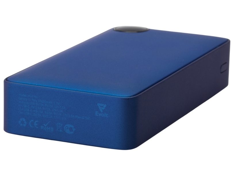 Внешний аккумулятор Mild Pro c быстрой зарядкой QC/PD, 20 000 mAh, синий (Изображение 7)