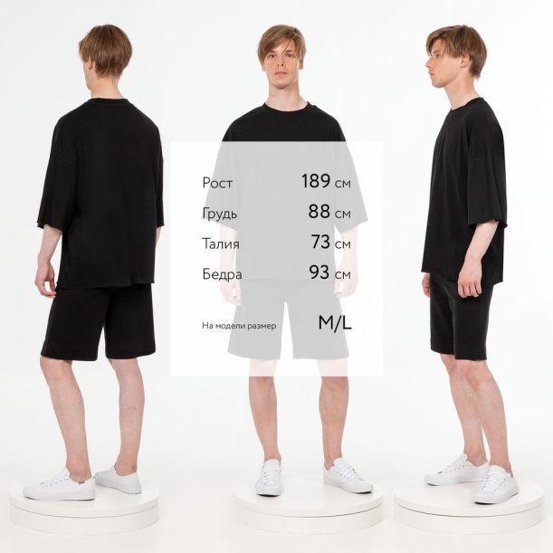Футболка унисекс T1, черная, размер XL/XXL (Изображение 5)