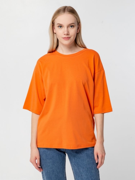 Футболка унисекс оверсайз Street Vibes, оранжевая, размер XS/S (Изображение 9)