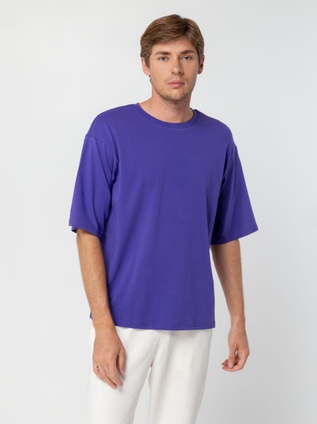 Футболка унисекс оверсайз Street Vibes, фиолетовая, размер XL/XXL (Изображение 5)