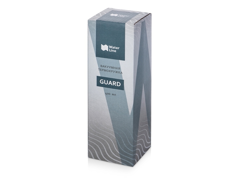 Вакуумная термокружка c кнопкой Guard, soft-touch, 400 мл (черный)  (Изображение 9)