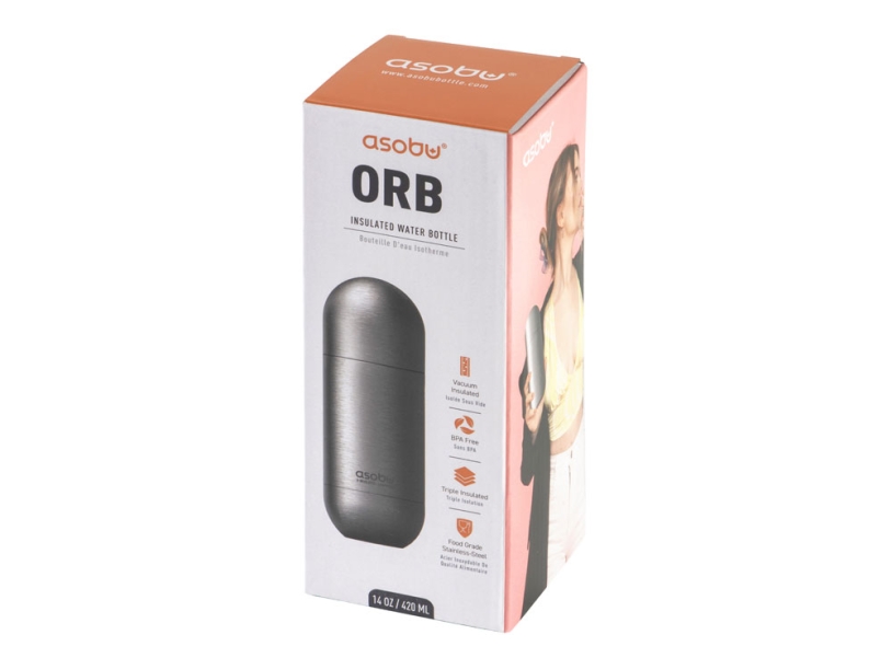 Термос ORB, квадратная упаковка (серебристый)  (Изображение 7)