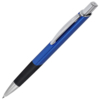 SQUARE, ручка шариковая с грипом, синий/хром, металл (Изображение 1)