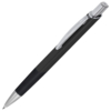SQUARE, ручка шариковая с грипом, черный/хром, металл (Изображение 1)