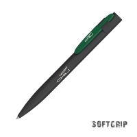 Ручка шариковая "Lip SOFTGRIP" (черный с зеленым)