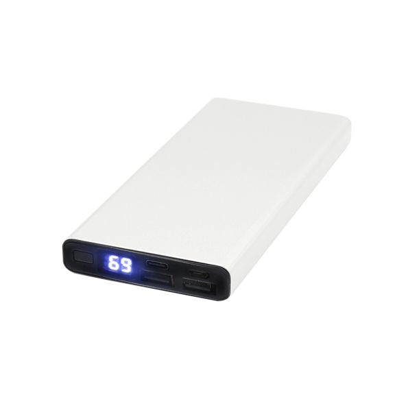 Внешний аккумулятор Höginn в металлическом корпусе, 10000mAh, серый. (Изображение 1)