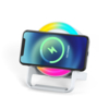 Беспроводная Bluetooth колонка U-Tone RGB c функцией беспроводной зарядки 15W, белый (Изображение 2)