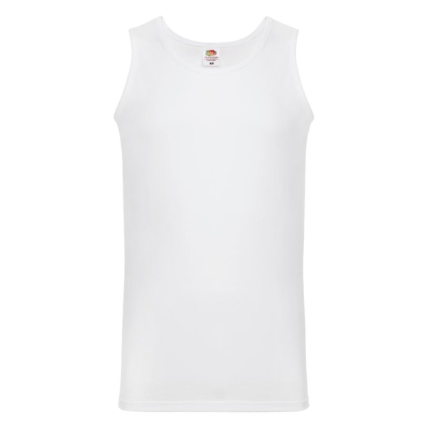 Майка мужская "Athletic Vest", белый_M, 100% х/б, 160 г/м2 (Изображение 1)