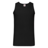 Майка мужская "Athletic Vest", черный_M, 100% х/б, 160 г/м2 (Изображение 1)