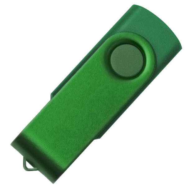 USB flash-карта DOT (16Гб), зеленый, 5,8х2х1,1см, пластик, металл (Изображение 1)