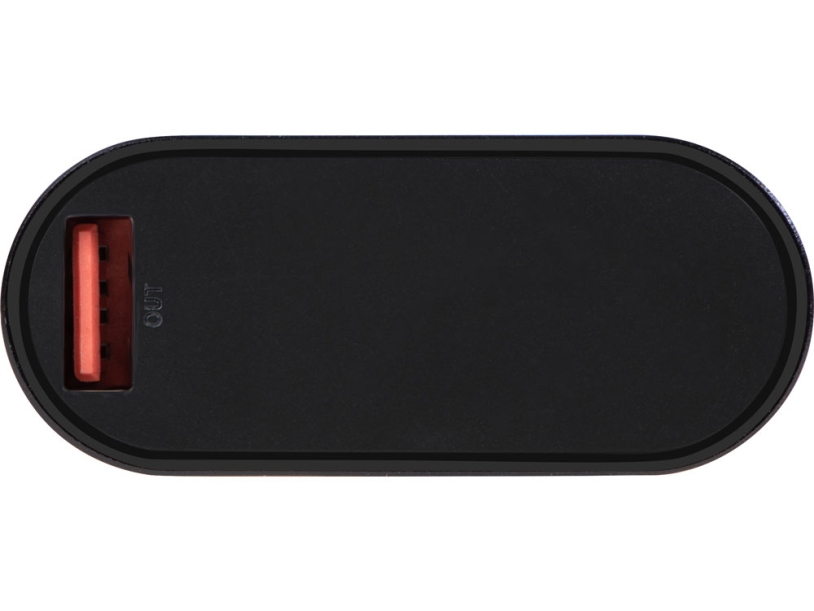 Внешний аккумулятор с QC/PD Qwik, 10000 mah, черный (Р) (Изображение 5)