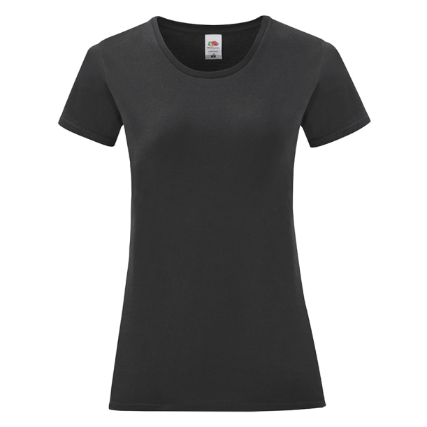 Футболка "Ladies Iconic", черный, XS, 100% хлопок, 150 г/м2 (Изображение 1)