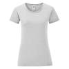 Футболка "Ladies Iconic",  серый меланж, 2XL, 97% х/б, 3% полиэcтер, 150г/м2 (Изображение 1)