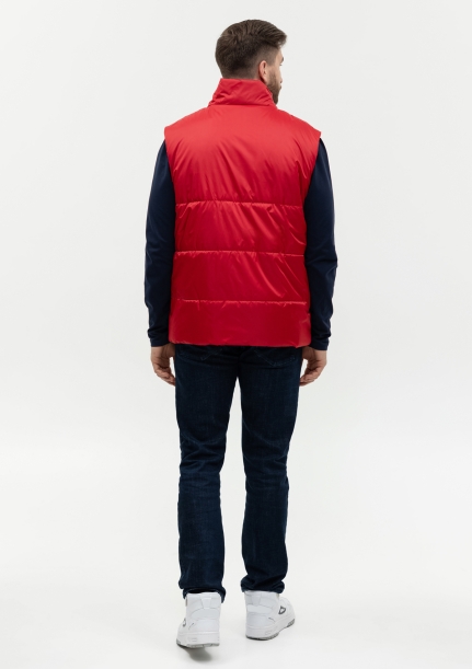 Жилет унисекс STAN утепленный таффета 210T,200, 84 (Красный) 54/XXL (Изображение 6)