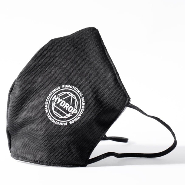 Бесклапанная фильтрующая маска RESPIRATOR 800 HYDROP черная с логотипом в фирменном пакете (Изображение 1)