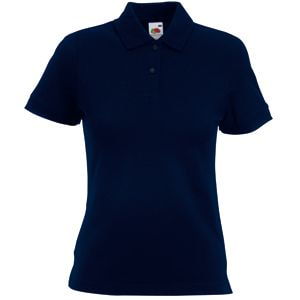 Поло "Lady-Fit Polo", глубокий темно-синий_L, 97% х/б, 3% эластан, 220 г/м2 (Изображение 1)