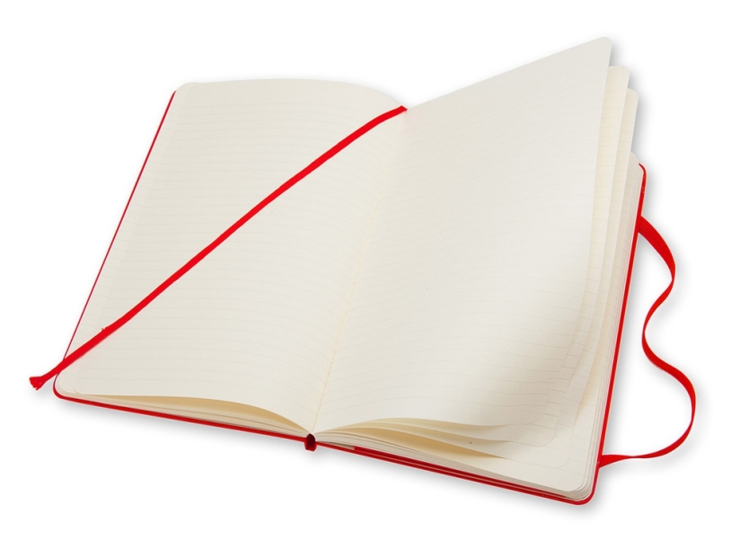 Записная книжка А6 (Pocket) Classic (в линейку) (красный) A6 (Изображение 3)