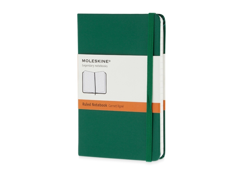 Записная книжка А6 (Pocket) Classic (в линейку) (зеленый) A6 (Изображение 1)