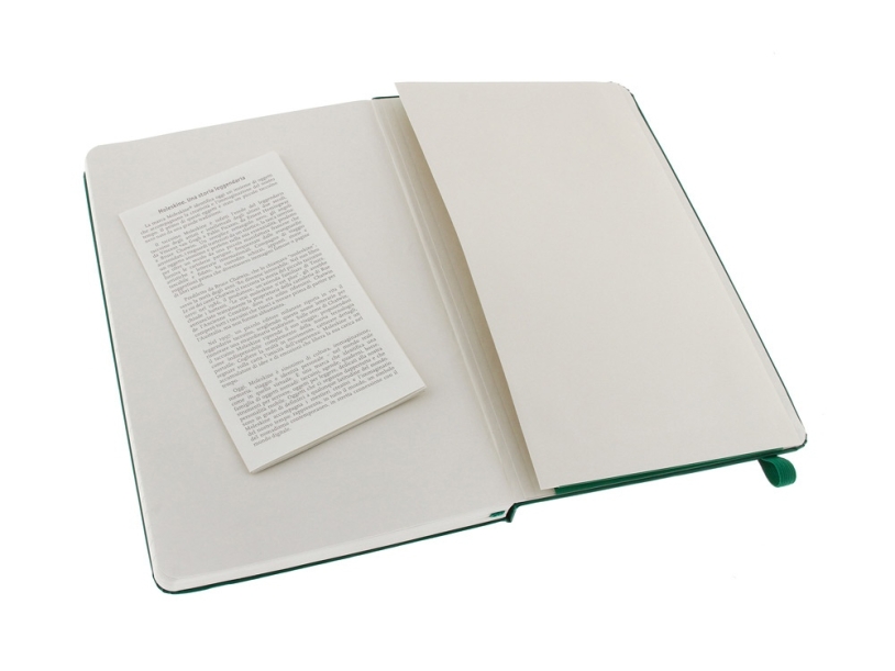 Записная книжка А5  (Large) Classic (в линейку) (зеленый) A5 (Изображение 4)