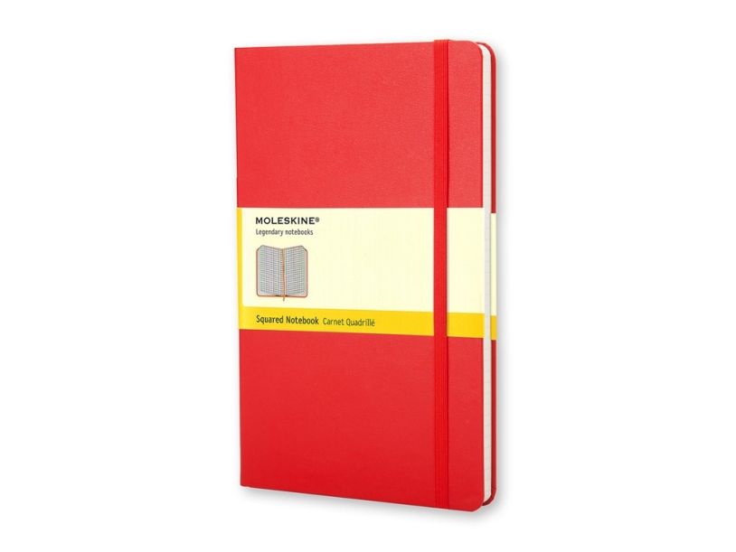 Записная книжка А5 (Large) Classic (в клетку) (красный) A5 (Изображение 1)