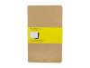 Записная книжка Moleskine Cahier (в клетку, 3 шт.), Pocket (9х14см), бежевый (Изображение 3)