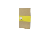 Записная книжка Moleskine Cahier (в клетку, 3 шт.), Pocket (9х14см), бежевый