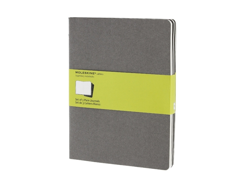 Набор записных книжек Cahier, ХLarge (нелинованный) (серый) XLarge (Изображение 1)