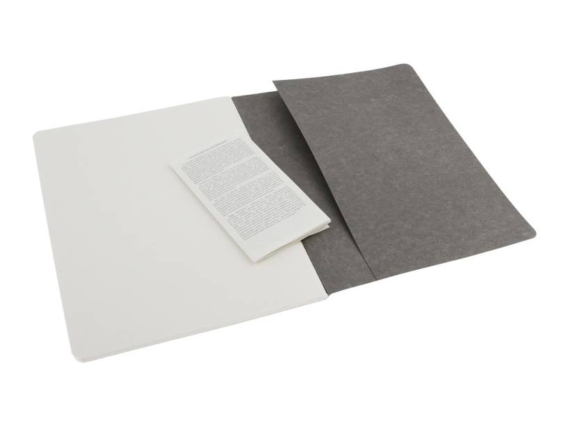 Набор записных книжек Cahier, ХLarge (нелинованный) (серый) XLarge (Изображение 4)